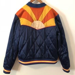 Sunrise Satin Bomber (Retro 70s aesthetic)
